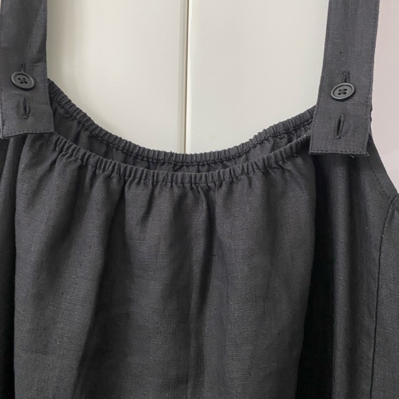 Eileen Fisher NWT Linen Dress with front slash pockets - Picture 4 of 8